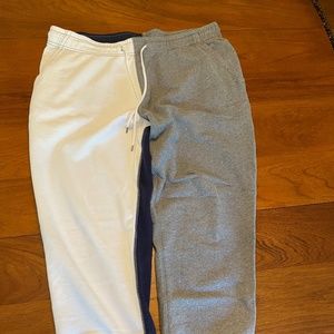 J Crew Sweatpants/Size X-Large/Gray, Blue, and White Color Block